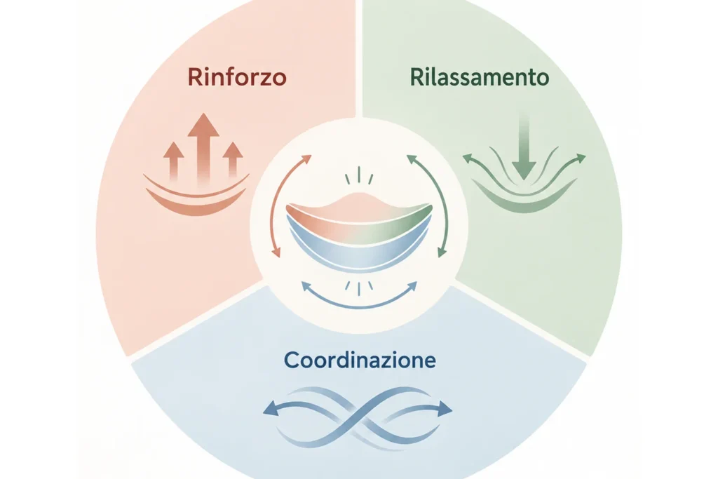 Pavimento pelvico rinforzo rilassamento equilibrio